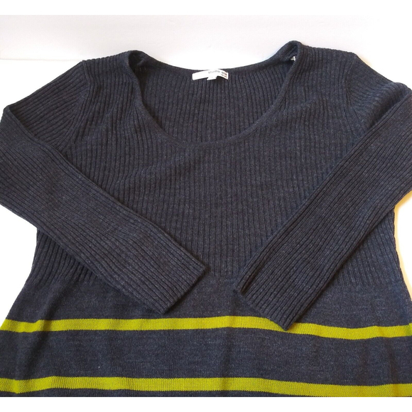 Studio One New York Sweater Dress Womens Large L Multicolor Striped 3/4 Sleeve - Picture 5 of 11